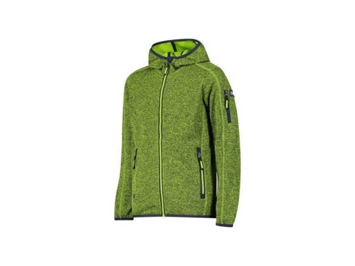 CMP Kid Hooded Sweatshirt in Knit-Tech Fleece - immagine 3