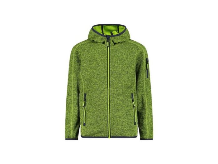 CMP Kid Hooded Sweatshirt in Knit-Tech Fleece - immagine 1