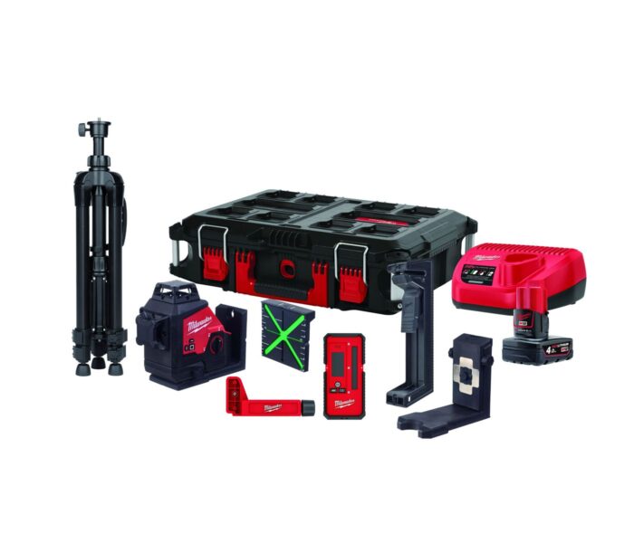Kreuzlinienlaser 3 x 360° Kit M123PLKIT-401P - Image 1