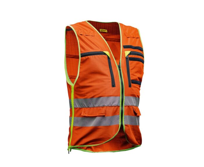 PFANNER ZIPP4FIT KENNZEICHNUNGS-ÜBERWURFWESTE - Leuchtorange – Image 1