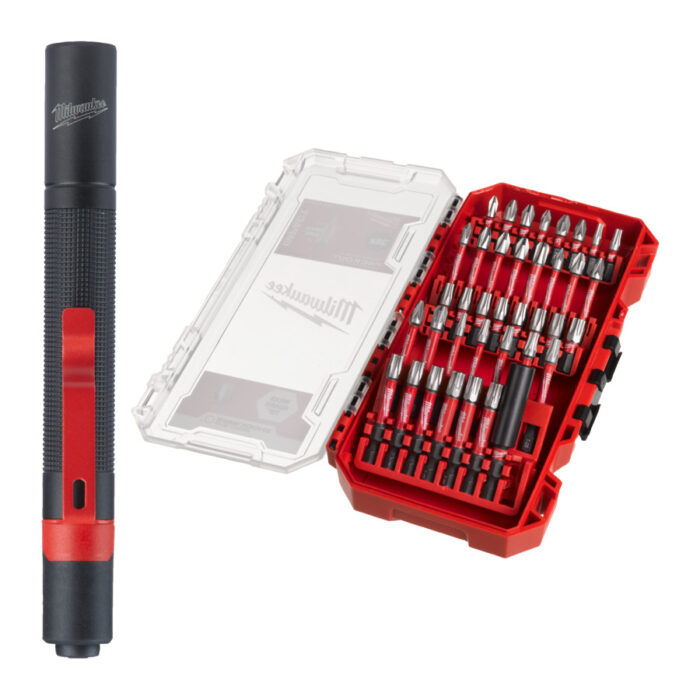 MILWAUKEE Shockwave Set 39-tlg. + IPL-LED – Image 1