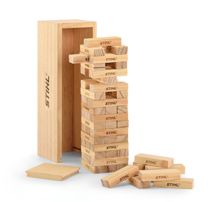 Holzstapelturm Spiel - immagine 1