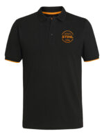 Maglia polo LOGO CIRCLE nero, taglia M