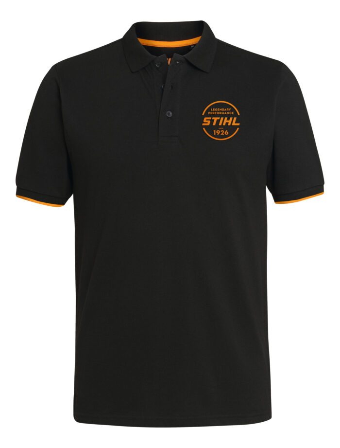 Maglia polo LOGO CIRCLE nero, taglia XXL - immagine 1