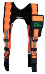 Forstkoppel Schultertragesystem mit Smartphonetasche neonorange