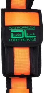 Forstkoppel Schultertragesystem mit Smartphonetasche neonorange – Image 2